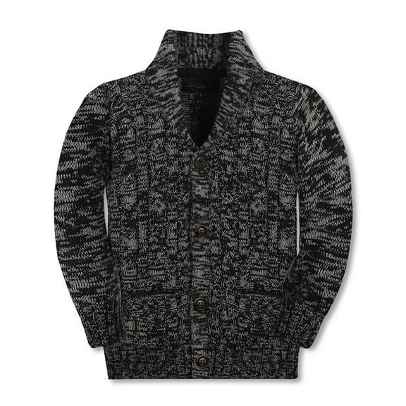 Gioberti Boy's 100% Cotton Knitted Shawl Collar Cardigan Sweater