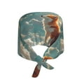 thumbnail image 2 of Vsdgher Starry Sky Cloud Fox Men Women Adjustable Cap Working Hat Tie Back Cap, Work Cap, 2 of 7