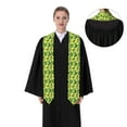 thumbnail image 4 of Fotbe Kiwi and Avocado Printed Class of 2024 Graduation Stole, 4 of 7