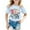 1-Light Blue, variant on shqvo Toddler Shirts Girls 4t Round Neck Short Sleeve T-Shirts Chest Print Fashion Casual Summer Tops School Uniform for Girls