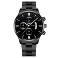 thumbnail image 1 of Relojes de hombre con calendario de seis agujas y tres ojos de moda empresarial, correa de acero para hombre., 1 of 6