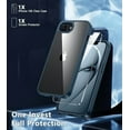 thumbnail image 5 of KOMI for iPhone 16e Case: Anti Yellowing Shockproof Case | Military Grade Protection Scratch-Resistant Cases | Rugged Slim Transparent Cell Phone Cover - Blue, 5 of 5