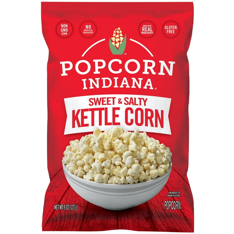 2 pack) Popcorn, Indiana Kettle Corn Popcorn, 8 Oz. - Walmart.com