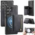 thumbnail image 1 of AutSpace Funda para Samsung Galaxy S25 Ultra 5G, Bloqueo RFID, Cuero PU, Compatible con MagSafe, Billetera Desmontable 2 en 1 con Tarjetero, Soporte, Cubierta Protectora Magnética, Negro, 1 of 9