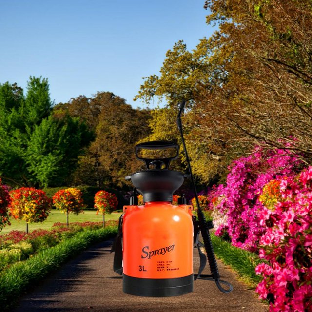 Rociador de presión de aire Rociador de jardín de mano con correa para el hombro Ion doméstico portátil para herramientas de jardín de interior 3L Soledad Rociador de presión