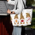 thumbnail image 7 of KLL Christmas Gnomes In Leopard Print Large Beach Tote Bag Women Waterproof Sandproof Zipper Beach Tote Bag for Pool Gym Grocery Travel with Wet Pocket, 7 of 7