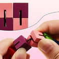 thumbnail image 6 of 6 Pieces Wooden Twist Cubes Colorful Mind Game Stretch Twist and Lock Brain Teaser Fidget Sensory Toys for Teens Stocking Stuffer and Party Favors for Boys and Girls, 6 of 7