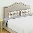 thumbnail image 3 of Yayeee Pillowcase Standard Size Set of 2 Satin Wrinkle Resistant Pillow Case, Red Christmas House, 3 of 7