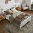 thumbnail image 4 of Savannah Full Wood Low Profile Platform Bed in White, 4 of 13