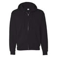 thumbnail image 5 of Hanes EcoSmart Full-Zip Hooded Sweatshirt, Soft Fleece Hoodie, Zip-Up Jacket with Pockets, Black, S, 5 of 5