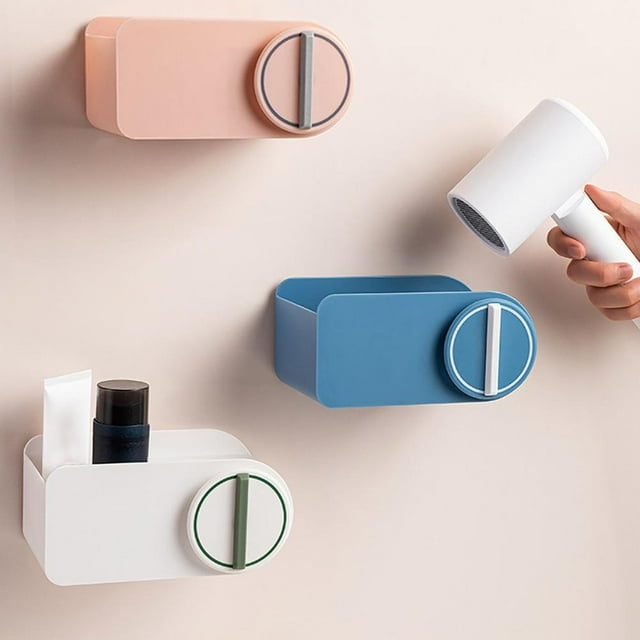 Hair Dryer Holders Wall Mounted Hair Dryer Holder Rack Bathroom Storage Makeup Cosmetic Shelf Rack