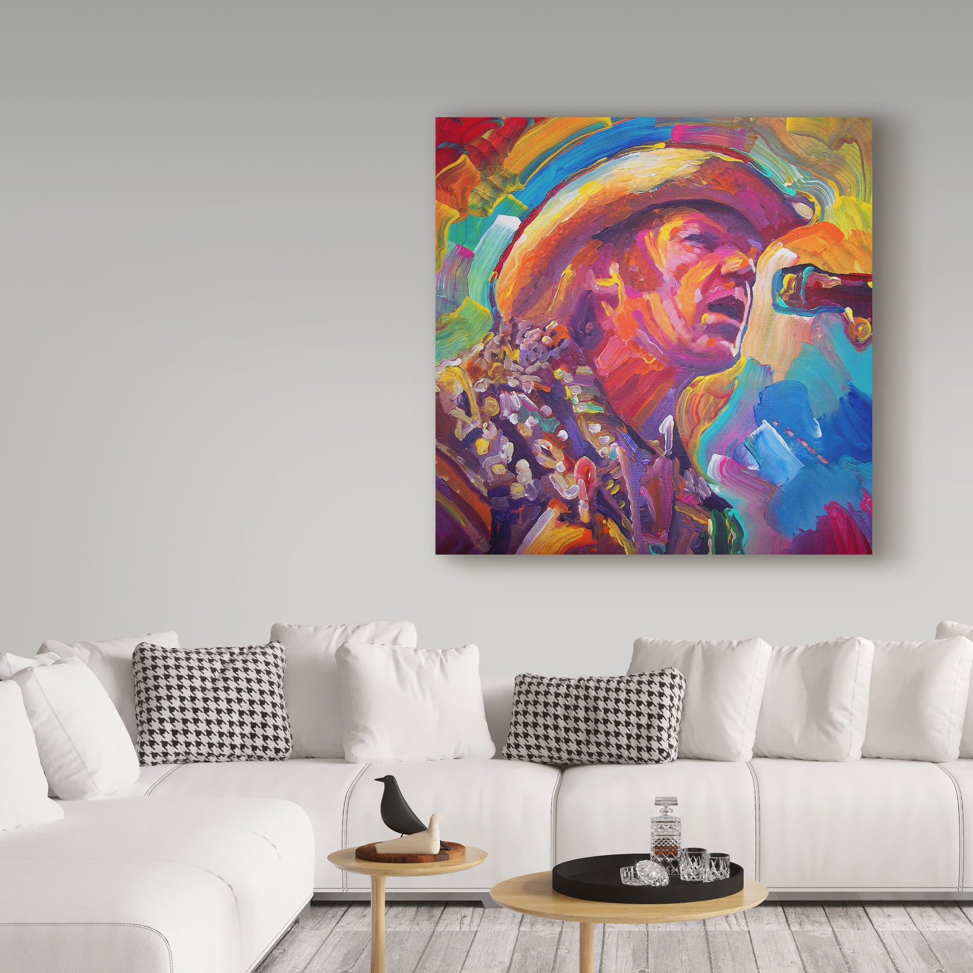 Trademark Fine Art 'Neil Young' Canvas Art by Howie Green