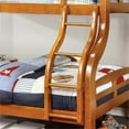 thumbnail image 5 of Bowery Hill Transitional Solid Wood Twin over Full Bunk Bed in Oak, 5 of 7