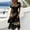 Black, variant on Halloween Dresses for Women Ghost Short Sleeve Witch Hat Cute Wedding Guest Dress Spider V Neck Casual Wrap Dresses S