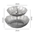 thumbnail image 2 of 2/3Layer Food Storage Tray Wedding Table Decoration Candy Snack Plate Cake Stand, 2 of 9