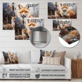 thumbnail image 4 of Designart "Creature Auburn Canine" Animals Metal Wall Decor, 4 of 5