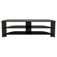 thumbnail image 2 of AVF Wood Glass Varano TV Stand with Glass Shelves for TVs 37" to 70" in Black, 2 of 5