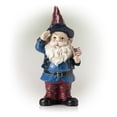 thumbnail image 3 of Alpine Corporation Patriotic Garden Gnome Saluting Statue, 3 of 12