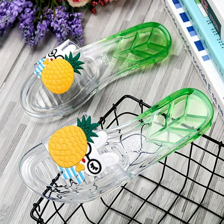 

Cathalem Cutout Sandals for Women Women Clip Toe Sandals Crystal Jelly Beach Flip Flops Female Students S for Women Sandals Wide Mint Green 5.5
