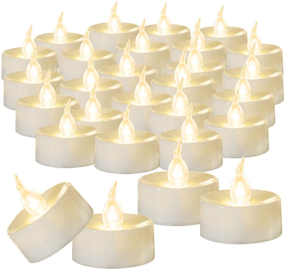 Beichi 100Pack Flameless LED Tea Light Candles Bulk, Warm