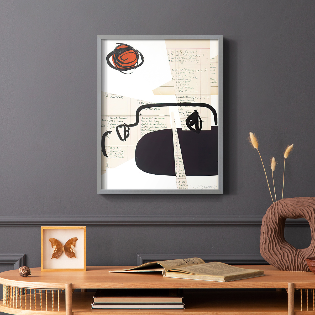 Faces of A Century II in Paper Solid Wood 22 x 28 Framed Print