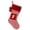 F-red, variant on 15.8×7.8 inches Initial Monogram Embroidered Christmas Stocking Striped knitted Christmas Decorations Stocking Red,White, Green Letter Stockings for Family Holiday and Xmas Tree Fireplace Decor