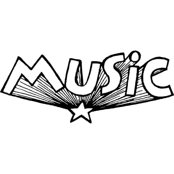 Custom Wall Decal Music - House Living Room - Sticker - Vinyl Wall Dec...