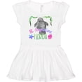 thumbnail image 3 of Inktastic St. Augustine Florida Cute Swimming Manatee Girls Baby Dress, 3 of 5
