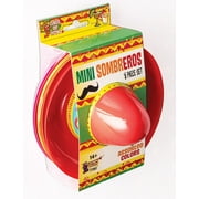 Forum Novelties Part 6 Pack Plastic Mini Sombreros Spanish Mexican Hats Cinco De Mayo Party Favors, One Size, Multicolor