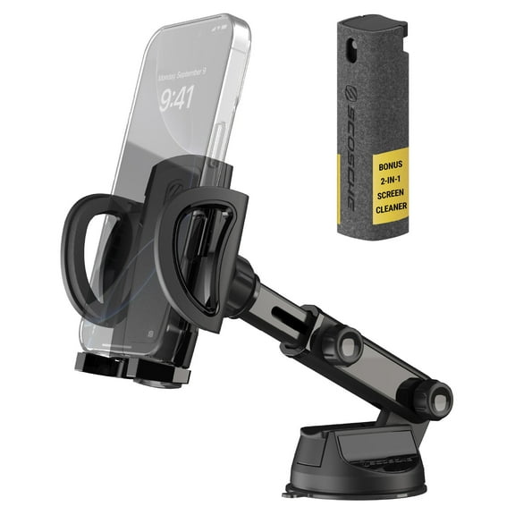 Scosche UH2WDEXCLN-XC0 2-in-1 Universal Hands Free Mount Window/Dash Suction Cup Adjustable 360°