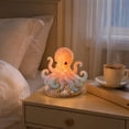 thumbnail image 2 of Sea Glass Octopus DIY Kit With LED Lights 3D Tabletop Art Ornament for Coastal Home Decor, 2 of 5