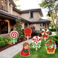 thumbnail image 6 of Ayieyill 6pcs Candy Yard Decorations for Christmas, Large Xmas Signs for Outdoor Christmas Decorations Yard, 6 of 7