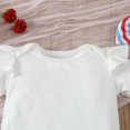 thumbnail image 4 of GYRATEDREAM My Fisrt 4th of July Outfit Newborn Infant Baby 4th of July Outfits Girl Clothes Cute American Flag Suspender Skirt for, 4 of 9