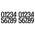 thumbnail image 1 of 4 Inch Large Size Number Stickers, 2 Sheets Self Adhesive House Numbers for Mailbox, Trash Cans - Waterproof Vinyl Numbers Sticker, for Easy Backing Peeling, Bold and Easy-to-Read House Number Labels, 1 of 9