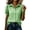 Green plus size button down shirt a1, variant on Yrmaups Plus Size Short Sleeve Button Down Shirt for Women, Casual Plaid Blouse, Breathable Collared Top for Travel Office Daily Wear, Red 3XL