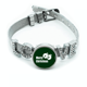 thumbnail image 1 of Campanas de Navidad círculos par Pulsera pulsera pulsera de cristal amor pulsera ajustable, 1 of 2