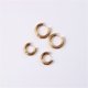 thumbnail image 4 of Pendientes de aro de acero de titanio estilo europeo y americano grandes, sencillos, circulares, lisos, grandes, de moda, 4 of 5
