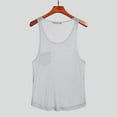 thumbnail image 4 of INCERUN Men's Sexy Shiny Metallic Feel Mesh See-through Round Neck Tank Top, 4 of 6