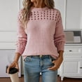 thumbnail image 4 of Winter Clothing for Women Oversized Sweatshirts Graphic Basic Crewneck Tee Fall Tops Long Sleeve Blouses Cotton, 4 of 6