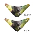 thumbnail image 3 of Rateoe Daisy Koala Print Pet Scarf for Dogs and Cats – Stylish Reflective Design, Breathable & Durable Pet Bandana with Quick-Release Buckle-Large, 3 of 5