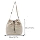thumbnail image 2 of Bolso de hombro Wdftyju a la moda para mujer tipo cubo con cordón de nailon para viajes al aire libre, 2 of 6