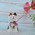 thumbnail image 2 of kusrkot 2x1/12 Maison de Poupée Miniature Chat avec Modèle de Fleur Ornement de Bureau Cadeau, 2 of 7