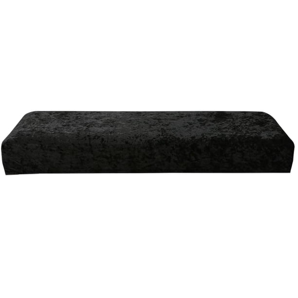 Funda elástica para banco, funda para silla, funda para cojín de banco de piano para sala de estar, color negro