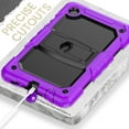 thumbnail image 6 of Dteck with Shoulder Strap Case for Samsung Galaxy Tab A7 Lite 8.7-inch SM-T220 T225 (2021),Shockproof Rugged Rubber 3-Layers Protection Armor Case Hybrid Hard Kickstand Cover,Purple, 6 of 7