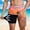 #0386-Khaki, variant on Ceisia Men Double Layer Abstract Floral Quick Dry Swim Trunks Elastic Waist Summer Beach Bottoms Light Blue M Gift