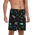 thumbnail image 2 of Fuzoiu Gamepads Print Pajama Shorts for Men, Men's Pajama Bottoms,Mens Lounge Sleepwear,Pajama Pants with Pocket-4X-Large, 2 of 6