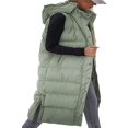 thumbnail image 3 of Women Long Winter Jacket  Sleeveless Hooded Zipper Closure Puffy Vest, 3 of 4
