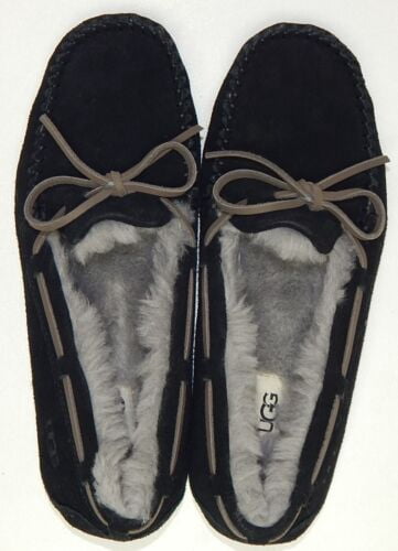 Ugg Australia Olsen Men's Suede Moccasin Slippers with Wool Lining