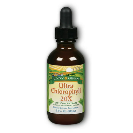 Ultra Chlorophyll 20X (Peppermint 100mg) Sunny Green 2 oz