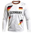 thumbnail image 4 of 2026 Soccer Game Kids Germany Soccer Long Sleeve Training Shirt, Breathable Sport Casual T Shirt for Youth Soccer Fans 3-15Y, 4 of 5